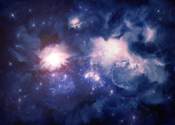 深蓝色的空间图片下载