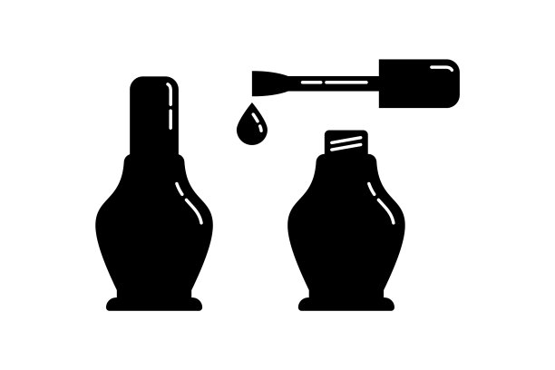 开放和封闭的化妆品容器指甲油图片下载