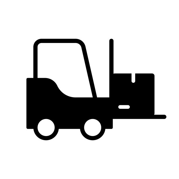 叉车固体图标。设计适用于网页，移动应用程序，UI, UX和GUI设计。图片下载