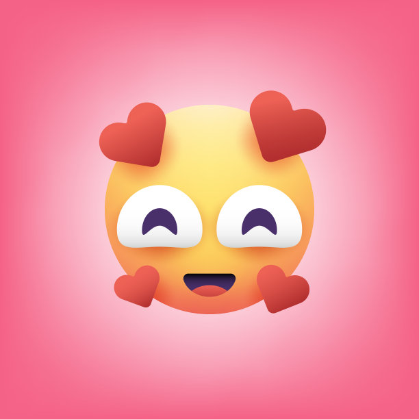 表情符号可爱的设计现实的颜色和色调图片下载