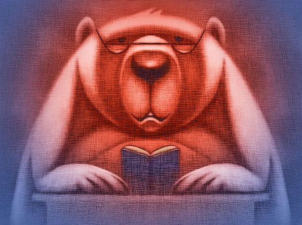 熊阅读书图片下载