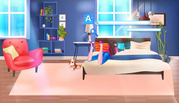 女人搜索浏览互联网数据信息图片下载