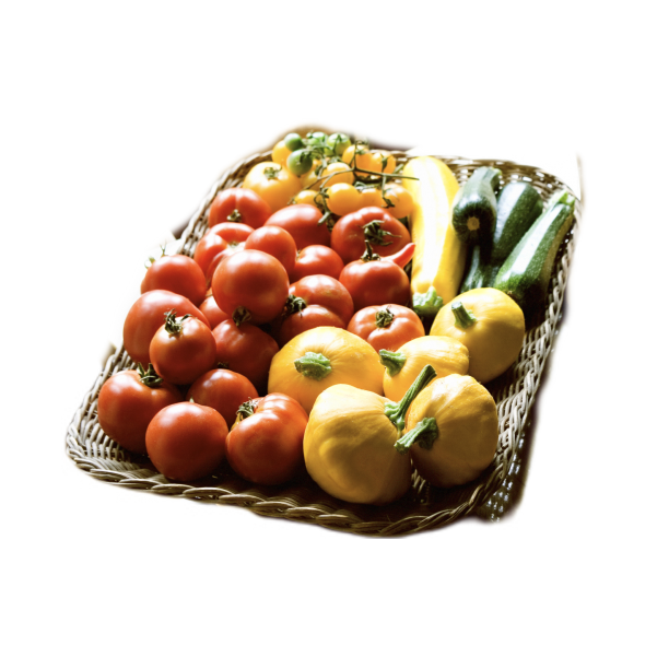 篮子上的番茄和黄瓜图片下载