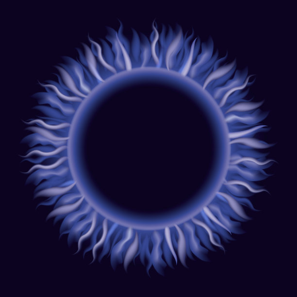 奇怪的深蓝色火焰星图片下载