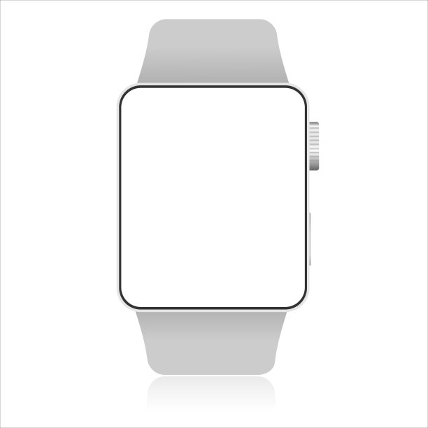 智能手表模型隔离在白色图片下载