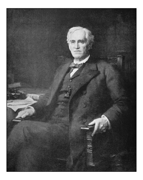 古董绘画照片:贝亚德，美国大使图片下载