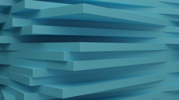 蓝色矩形桩图片下载