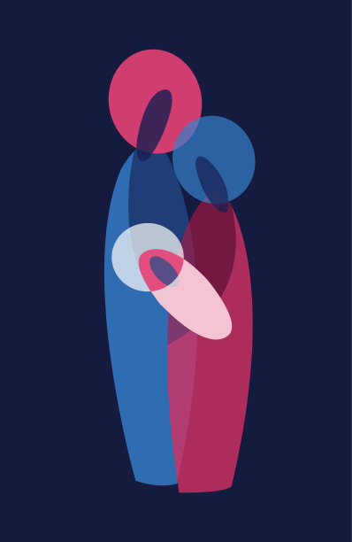 抽象的基督诞生的场景图片下载