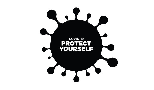 COVID-19流感作为危险流感毒株的案例作为大流行概念横幅平面样式插图，COVID-19库存插图图片下载