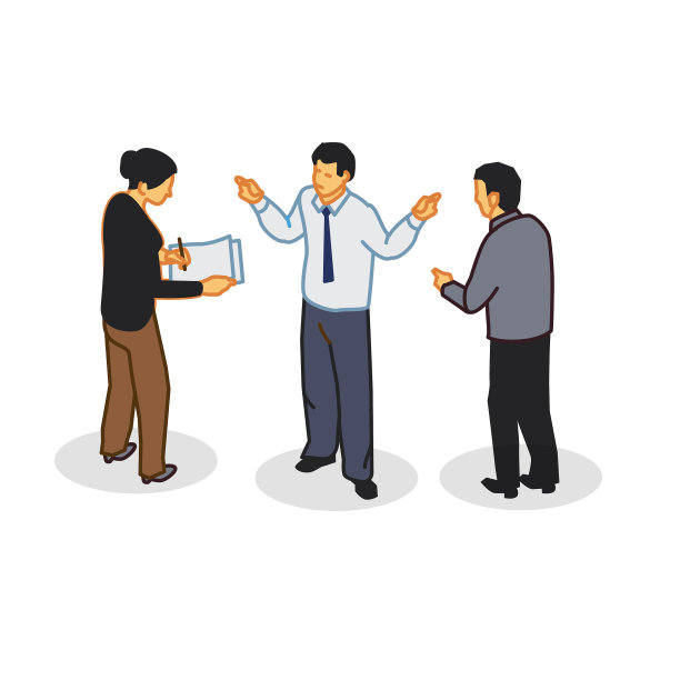 一个人同时和两个人聊天图片下载