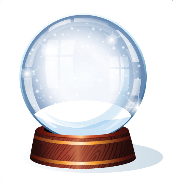 里面有雪花的球形玻璃器图片下载