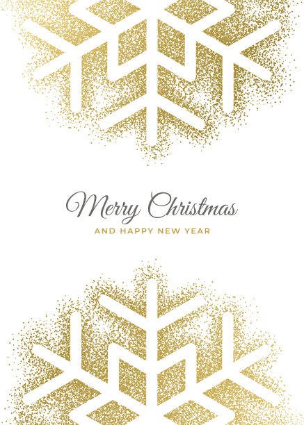 有雪花的节日贺卡。图片下载