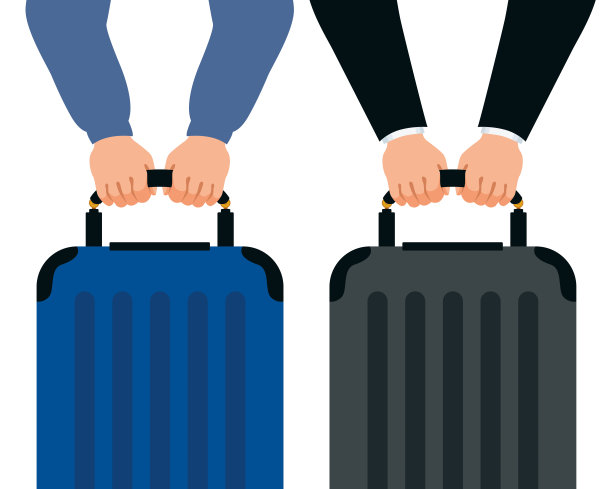 个人和商务人士的手提箱旅行图片下载