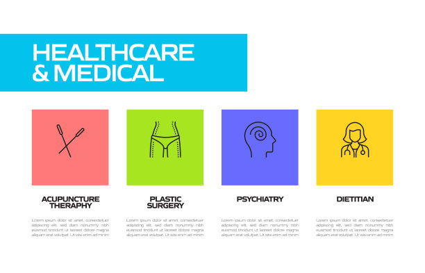 医疗保健和医疗相关线条图标。向量符号说明。图片下载