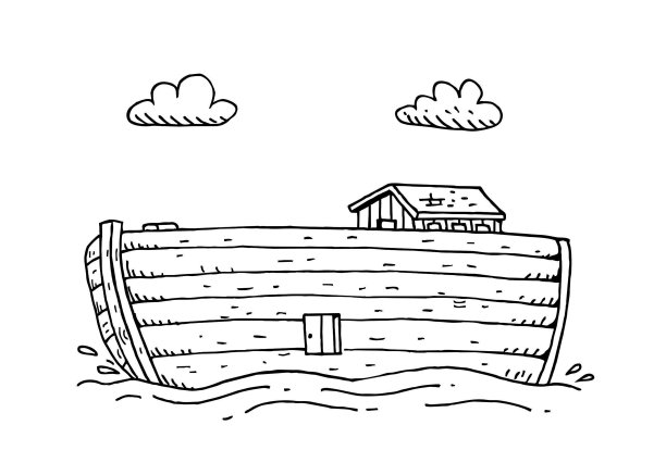 手绘诺亚方舟图片下载