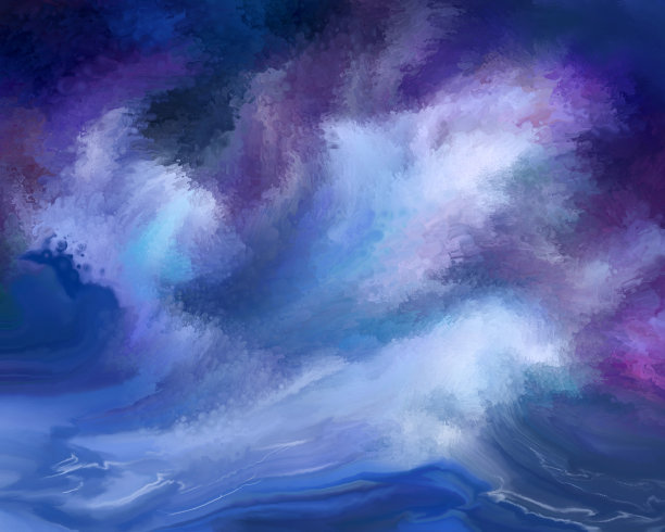 海洋风暴,绘画图片下载