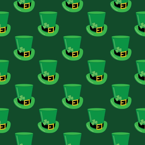 小精灵帽子无缝图案图片下载