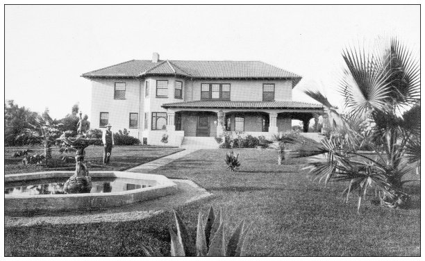 古色古香的加州旅行照片:房子图片下载