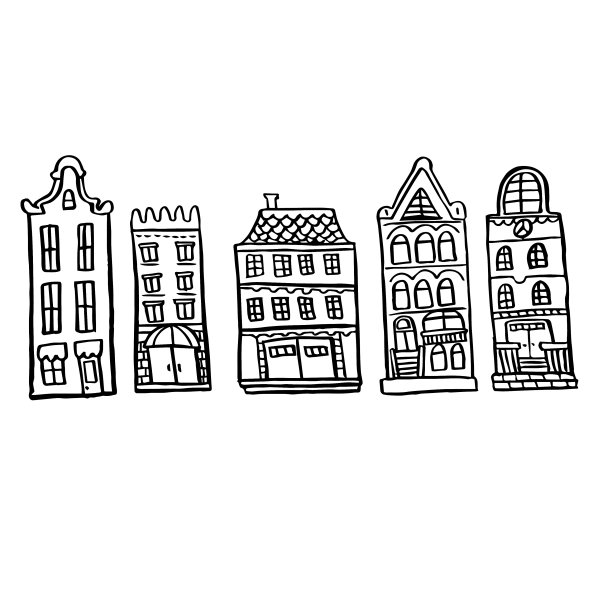 阿姆斯特丹老房子背景图片下载