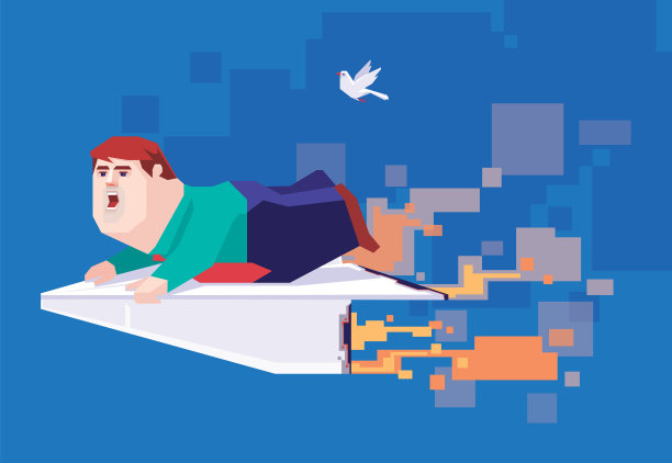 商人拿着开火的纸飞机图片下载