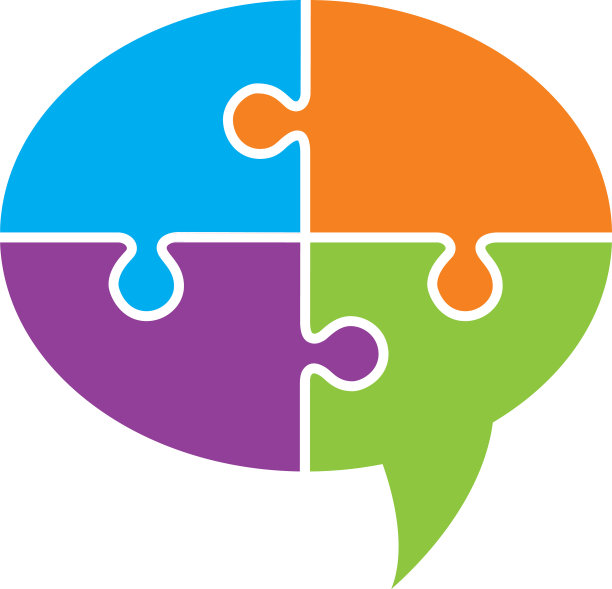 拼图碎片讲话气泡图标图片下载