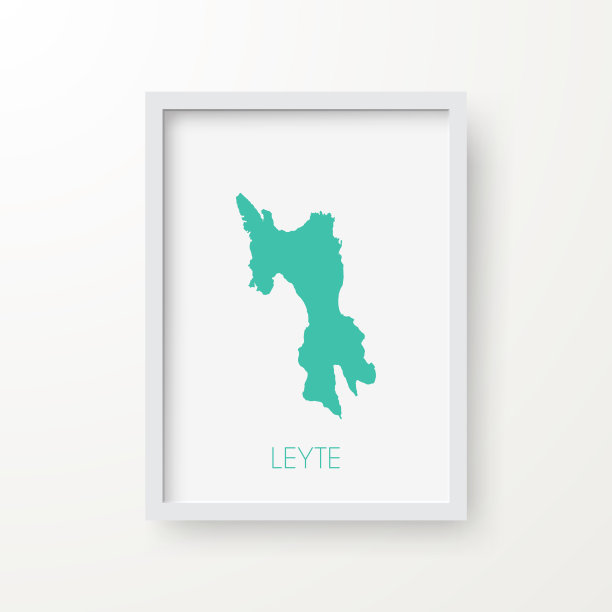 莱特地图在一个框架上的白色背景图片下载