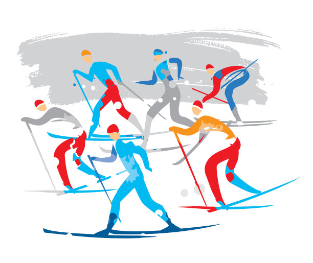 北欧越野滑雪比赛图片下载