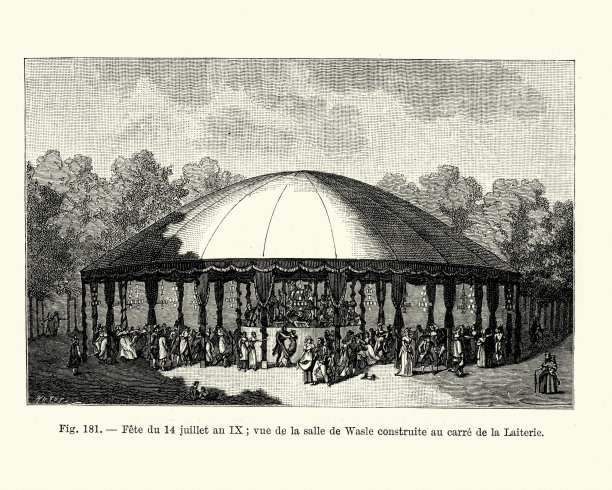 节日在巴黎，法国19世纪早期图片下载