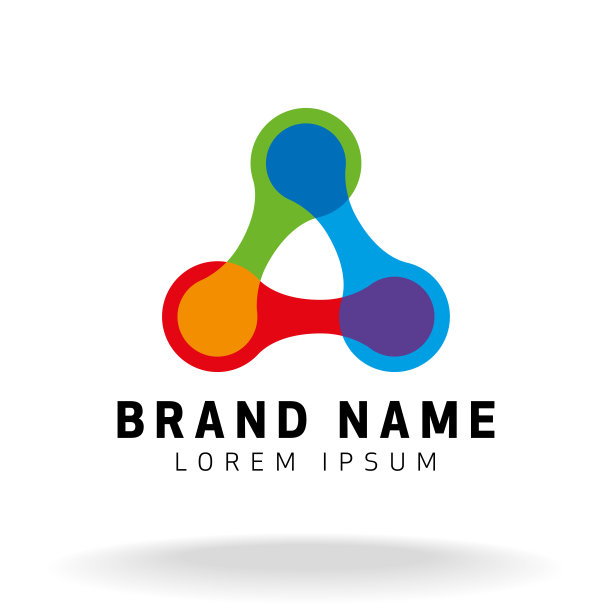 三角动态连接点品牌符号图片下载