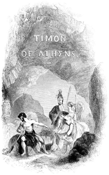 《雅典的泰门与亚西比德、弗里尼亚和提曼德拉在他的洞穴》——威廉·莎士比亚作品图片下载