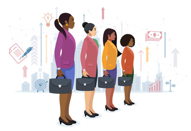 多民族女商人团体。图片下载