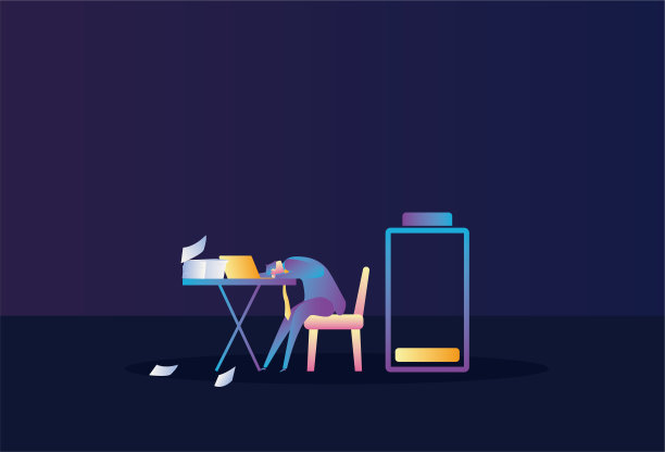 商人在工作中筋疲力尽，精力不足图片下载