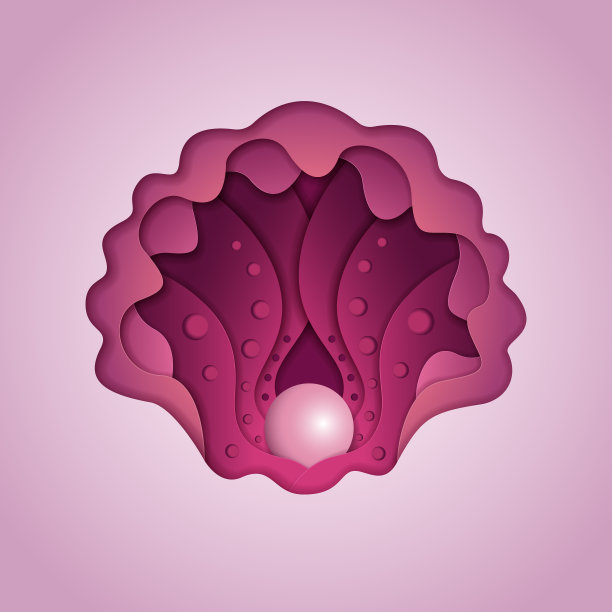 粉红色的外壳图片下载