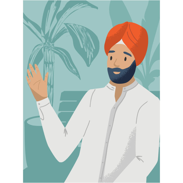 视频会议向量。在线工作，虚拟商务聊天，网络研讨会或电话演示。印度人或阿拉伯人向摄像机方向打招呼。视频会议在家庭办公室工作场所图片下载