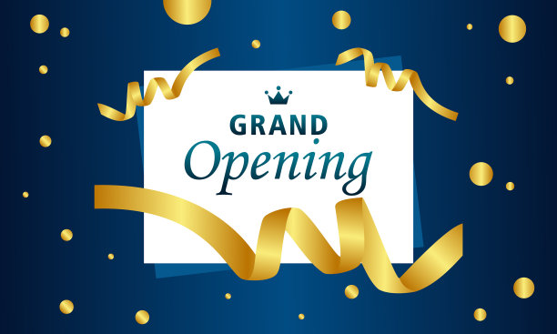 盛大的开放背景在平风格图片下载