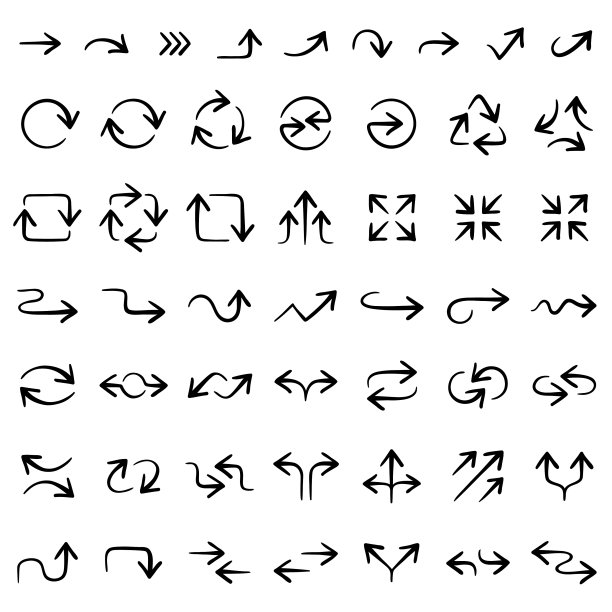 箭头，矢量设计元素，图标集图片下载