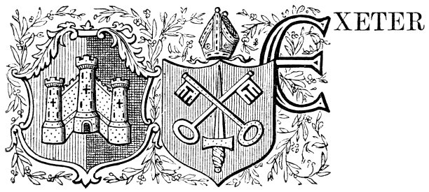 埃克塞特市和郡的纹章- 19世纪图片下载