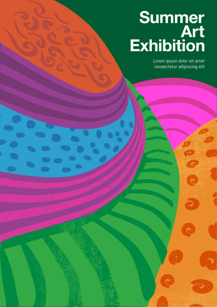 艺术展览的海报图片下载