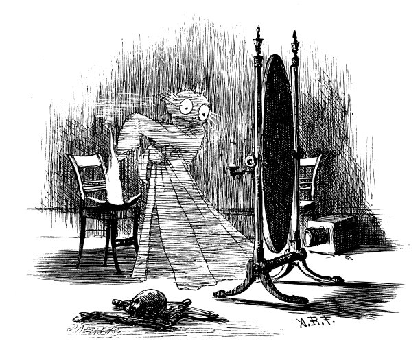 路易斯·卡罗尔的诗歌和寓言的古董插图图片下载