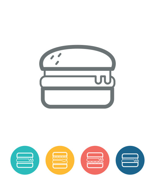 汉堡图标图片下载