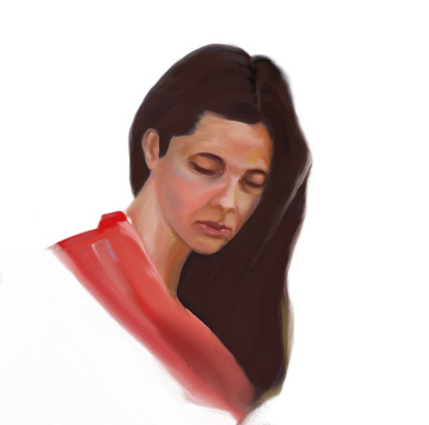 一个年轻女子的风景肖像图片下载