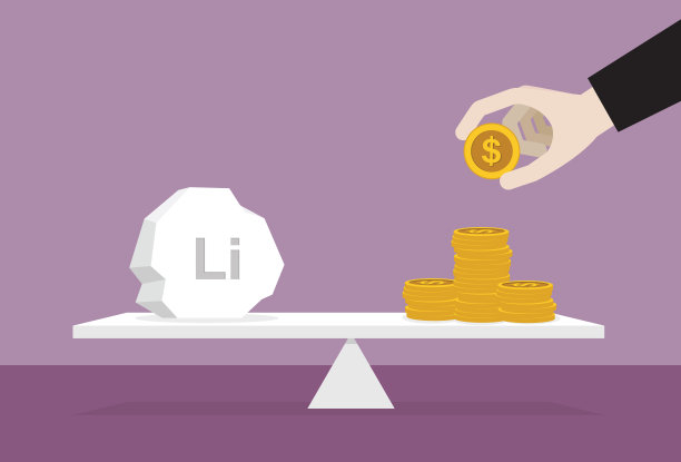 锂和杠杆上的一堆钱图片下载