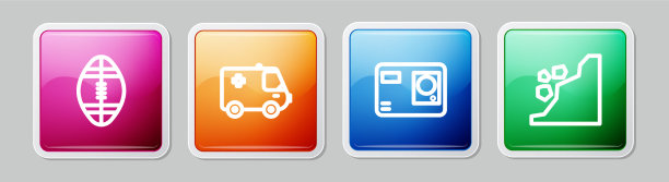 设置橄榄球救护车和急救车图片下载