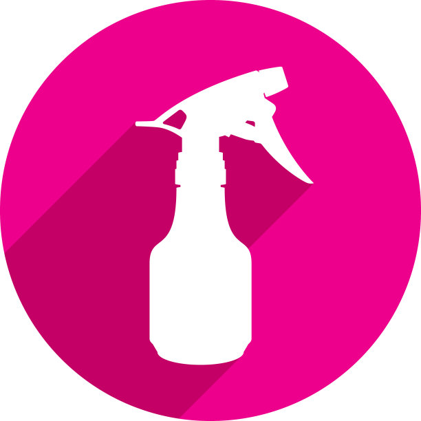 小喷雾瓶图标剪影图片下载