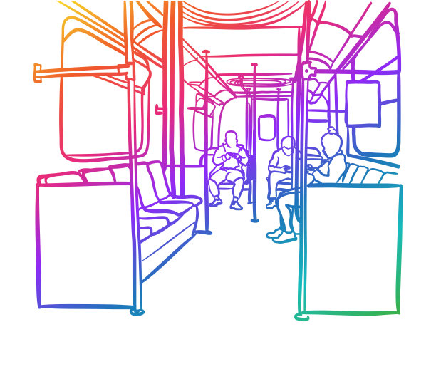 乘坐火车通勤者图片下载