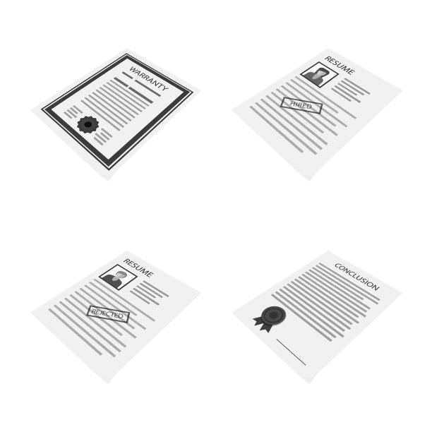 隔离对象打印和办公室图标集图片下载