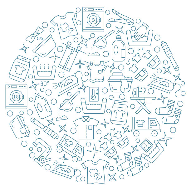 晾衣绳图标。可编辑的中风图片下载