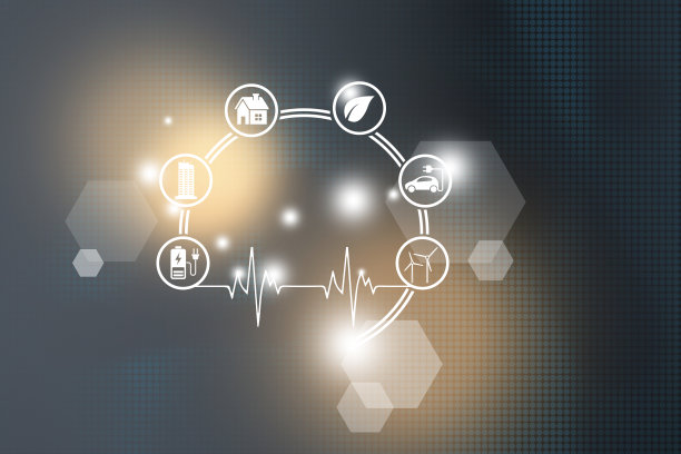生态友好和可持续的环境理念。节能省电、能源。未来3D技术图片下载
