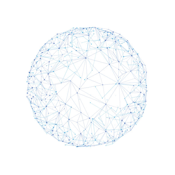 有连线和点的球体。数字未来技术概念。图片下载