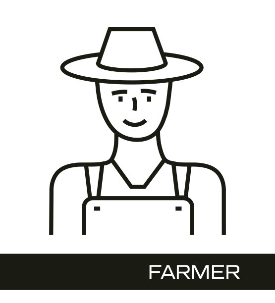 农业和农业线图标概念。农民线图标设计。图片下载